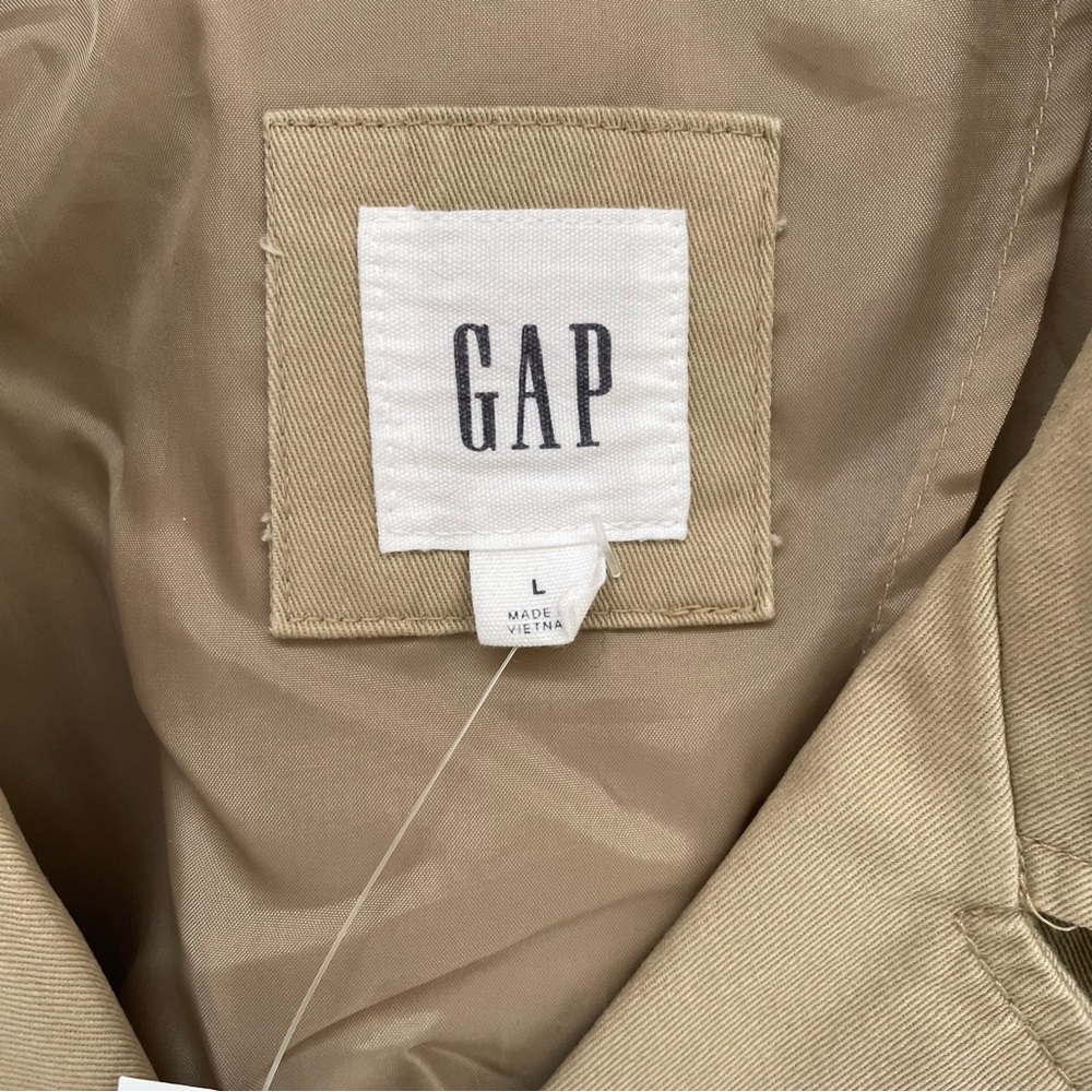 GAP Women's Beige Rain Trench Coat NWT Original Packaging - Picture 5 of 15